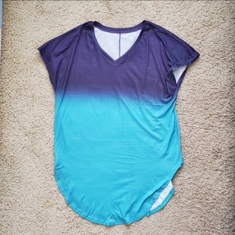 Stella & dot green ombre tunic top